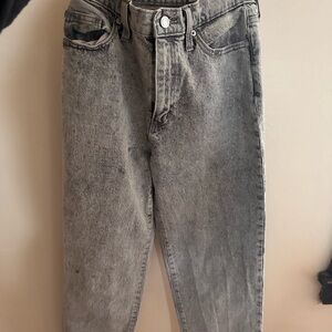 Gray Acid Wash Jeans